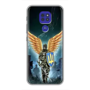 Патриотический Чехол для Motorola MOTO G9 Play (ЗСУ з крильями)