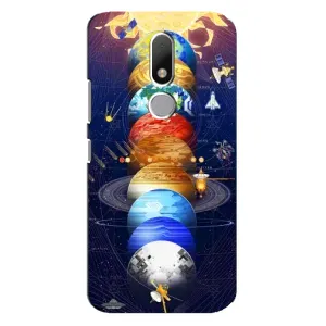 Чехол (ТПУ) с планетами на Motorola Moto M (Арт планети)