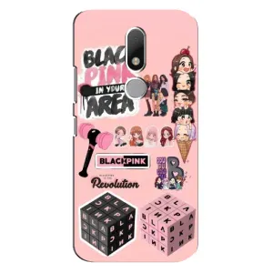 Чехлы с картинкой для Motorola Moto M (BLACK PINK коллаж)