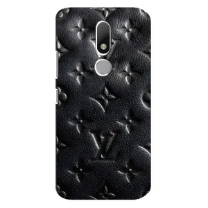 Текстурный Чехол Louis Vuitton для Мото М (Черный ЛВ)