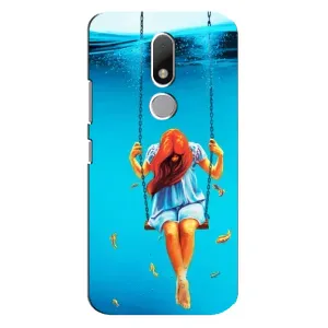 Чохол Стильні дівчата на Motorola Moto M (Дівчина на гойдалці)