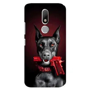 Чехол ДОБЕРМАН для Motorola Moto M (Доберман злой)