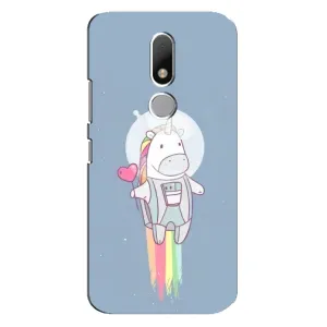 Чехол Unicorn на Motorola Moto M (Единорог космонавт)