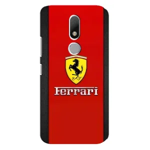 Силиконовый бампер с картинкой машины на Motorola Moto M (Ferrari Logo)