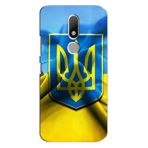 Чехол с картинкой (Патриотический ГЕРБ) на Motorola Moto M (Герб и Флаг Украины)