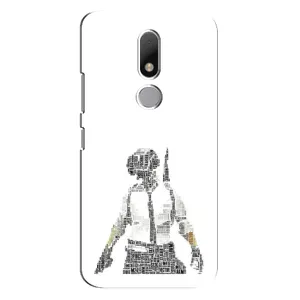 Силиконовый чехол с картинкой "Герой Pubg" на Motorola Moto M (Из букв)