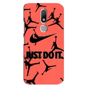 Силиконовый Чехол Nike Air Jordan на Мото М (Just Do It)