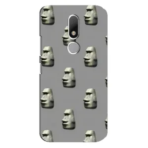 Бампер с принтом Мемы для Motorola Moto M (Каменное лицо)