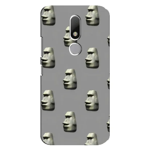 Чехол с рисунком «Каменное лицо» для Motorola Moto M Чехол с рисунком «Каменное лицо» для Motorola Moto M