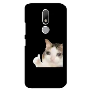 Бампер с принтом Мемы для Motorola Moto M (Кот в слезах)