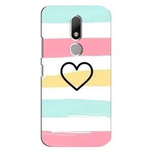 Чехлы с тематикой "Маленькие Сердечки" на Motorola Moto M (Красивое сердечко)