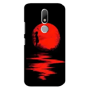 Летний Чехол на Motorola Moto M (Красный Закат)