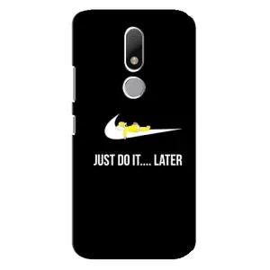 Силиконовый Чехол на Motorola Moto M с картинкой Nike (Later)