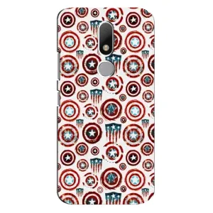 Чехол с Щитом Капитана Америки на Motorola Moto M (Марвел щиты)
