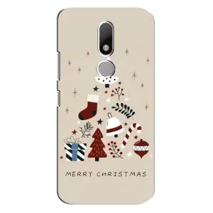 Чехол Санта Клаус для Motorola Moto M (Merry Christmas)