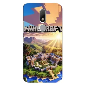 Чехол майнкрафт для Motorola Moto M (MINECRAFT)