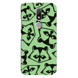 Силиконовый Чехол с Енотами на Motorola Moto M (Мордочки Енота)