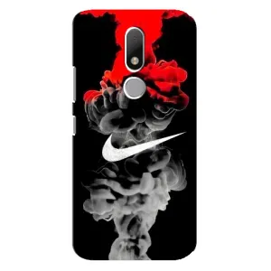 Силиконовый Чехол на Motorola Moto M с картинкой Nike (Nike дым)