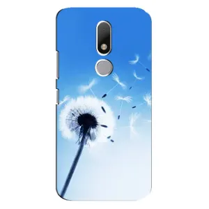 Силіконовий Чохол з кульбабками на Motorola Moto M (Кульбабка на блакитному)