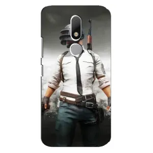 Силиконовый чехол с картинкой "Герой Pubg" на Motorola Moto M (Пабг)
