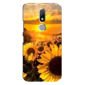 Чохол з Квітами для Motorola Moto M (поле соняшників)