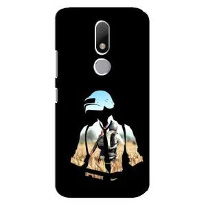 Силиконовый чехол с картинкой "Герой Pubg" на Motorola Moto M (Пубг мен)