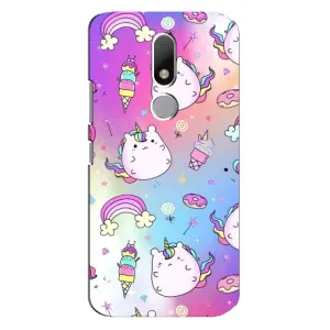 Чехол Unicorn на Motorola Moto M (Радуга и Единорог)