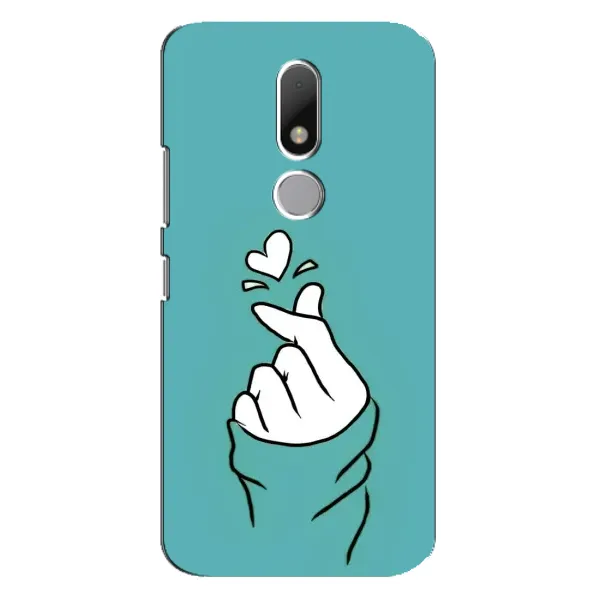 Чехол с рисунком «Сердечко на бирюзовом» для Motorola Moto M Чехол с рисунком «Сердечко на бирюзовом» для Motorola Moto M