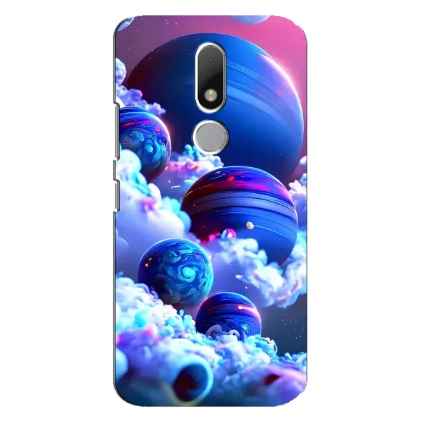 Чехол с рисунком «Синие планеты» для Motorola Moto M Чехол с рисунком «Синие планеты» для Motorola Moto M
