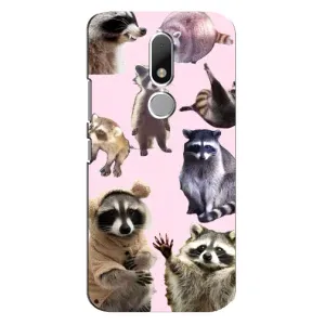 Силиконовый Чехол с Енотами на Motorola Moto M (Смешные Еноты)
