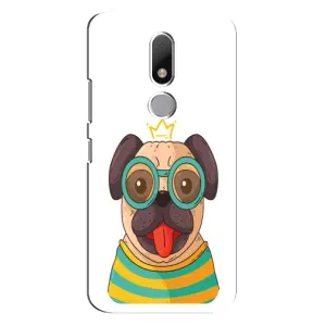 Бампер для Motorola Moto M с картинкой "Песики" (Собака Король)