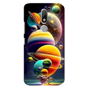 Чехол (ТПУ) с планетами на Motorola Moto M (Солнечна система)