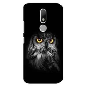 Чехлы с принтом СОВЫ для Motorola Moto M (Сова на чёрном)