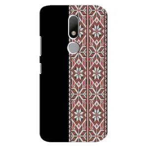 Силиконовый Чехол на Motorola Moto M с картинкой Вышиванки (Стильная вишиванка)