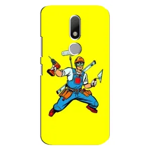 Силиконовый бампер (Работники) на Motorola Moto M (Строитель)
