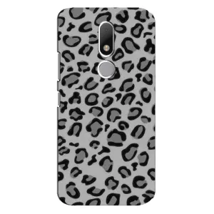 Чохол з леопардовим принтом на Motorola Moto M (Темний леопард)