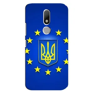 Чехол с Украинской символикой на Мото М (Украина это Европа)