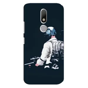 Силиконовый чехол с картинкой "Герой Pubg" на Motorola Moto M (В экиперовке)