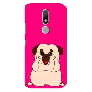 Чехол (ТПУ) Милые собачки для Motorola Moto M (Веселый Мопсик)