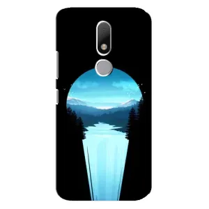 Летний Чехол на Motorola Moto M (Синий Водопад)