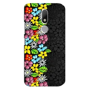 Чохол з Квітами для Motorola Moto M (Яскраві квіти)
