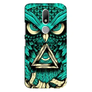 Чехлы с принтом СОВЫ для Motorola Moto M (Зеленая сова)