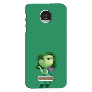 Чехол Головоломка для Motorola MOTO Z Play - (AlphaPrint) (Брезгливость)
