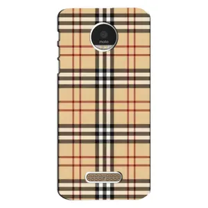 Чехол с Брендами одежды на Мото З Плей (Burberry стиль)