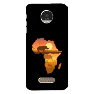 Літній Чохол на Motorola MOTO Z Play (Карта)