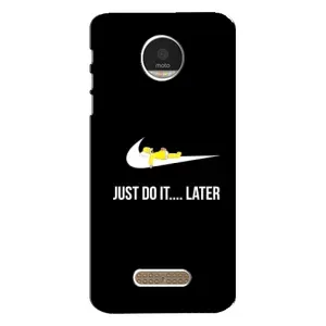 Силиконовый Чехол на Motorola MOTO Z Play с картинкой Nike (Later)