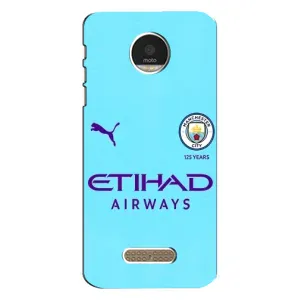 Силиконовые Чехлы принт Футбол на Motorola MOTO Z Play (Man City)