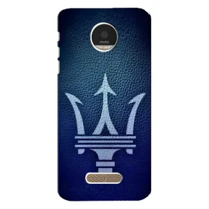 Чехлы с тематикой "Крутые машины" на Motorola MOTO Z Play (Лого Maserati)