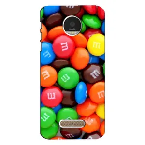 Чехол с изображением вкусной еды для Motorola MOTO Z Play (Разноцветные M&M'S)