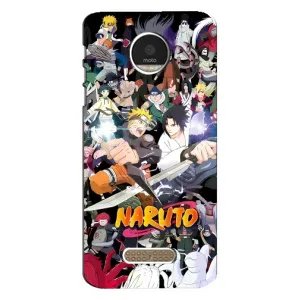 Купить Чехлы на телефон с принтом Anime для Motorola MOTO Z Play (Наруто постер)